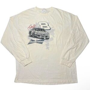 Chase Authentics Cream Budweiser Racing Long Sleeve Tee